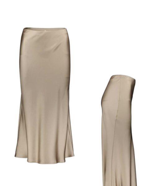 IMPERIAL-Satin Midirock