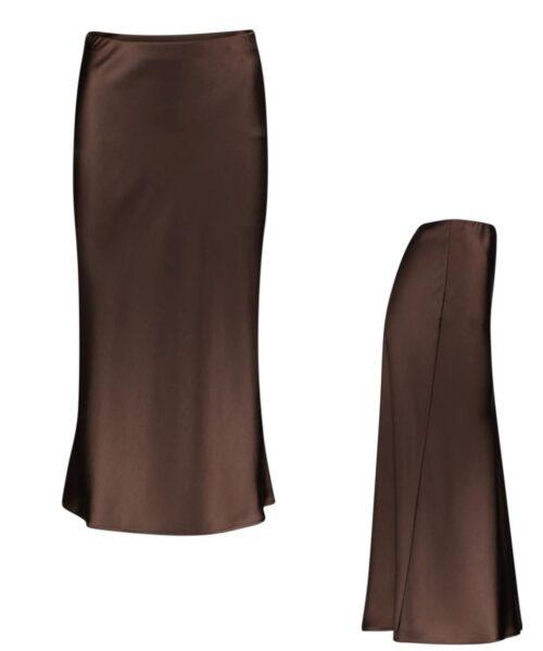 Alternative view of IMPERIAL-Satin Midirock