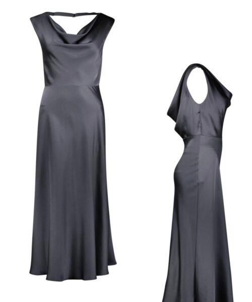 IMPERIAL-Midikleid mit halb offenem Rücken