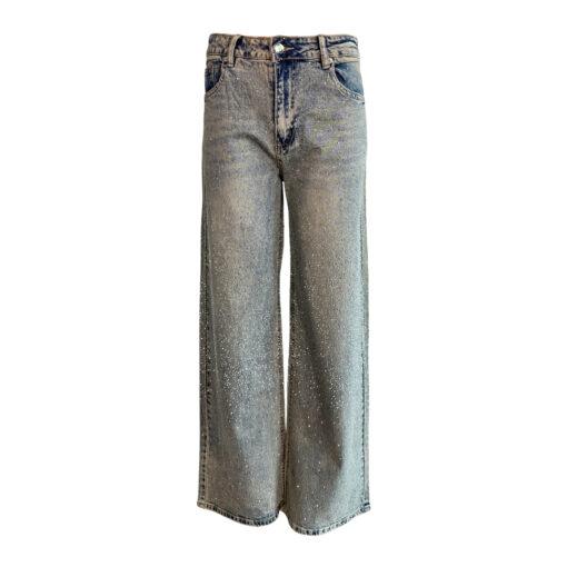 Jeans mit Glitzer Steinen