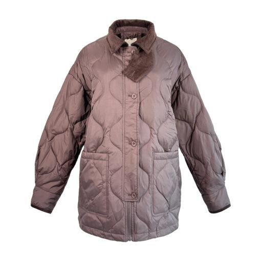 Daunen Steppjacke in Braun