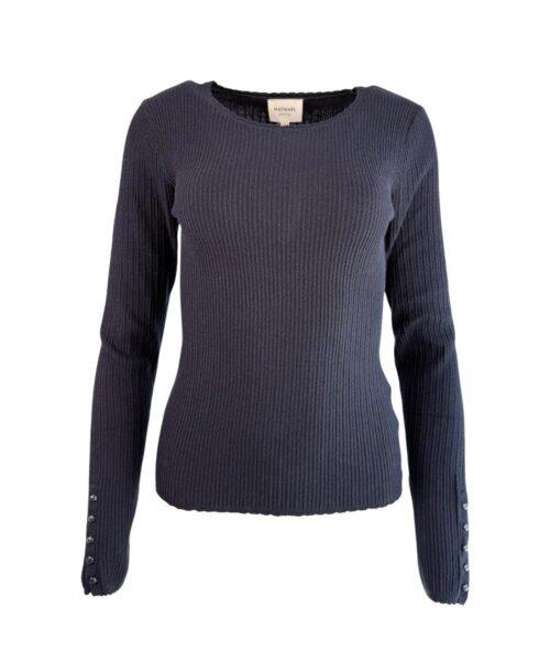 Alternative view of Figurbetonter Strickpullover aus Baumwolle