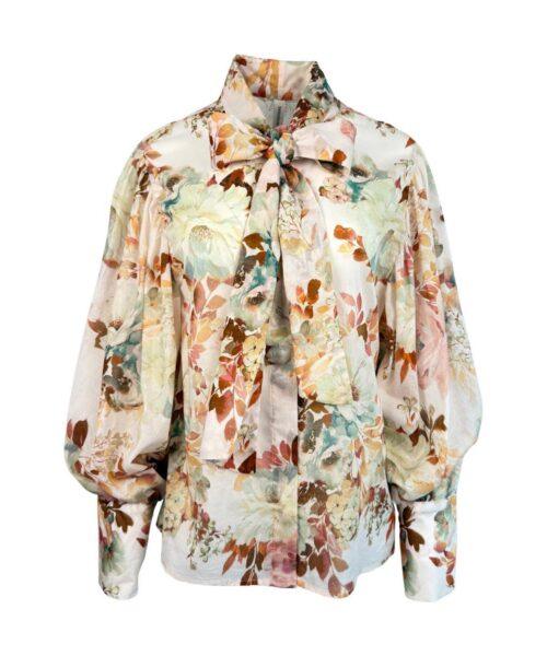 TENSION IN-Bluse aus Baumwolle mit Puffärmeln