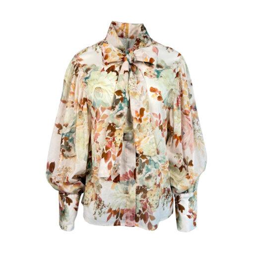 TENSION IN-Bluse aus Baumwolle mit Puffärmeln