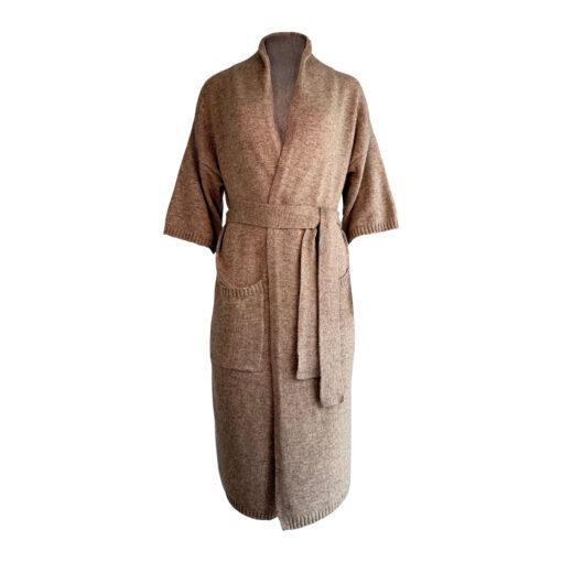 Strick-Cardigan mit Stehkragen
