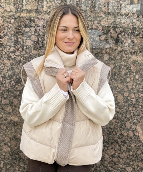 Alternative view of Daunen Weste beige-braun