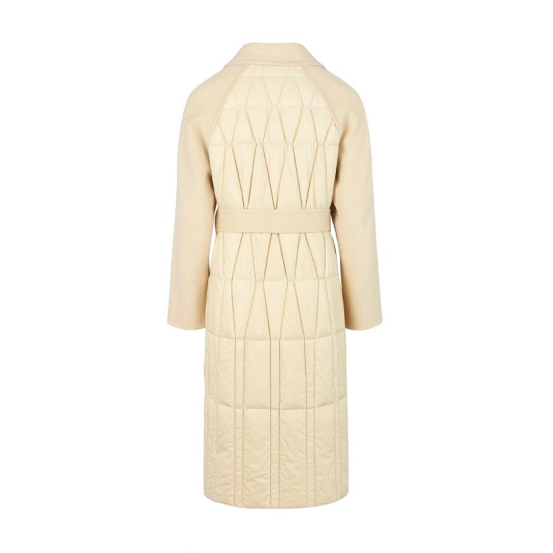 Leichter Winter Mantel aus Wolle und Daunen – Bild 2