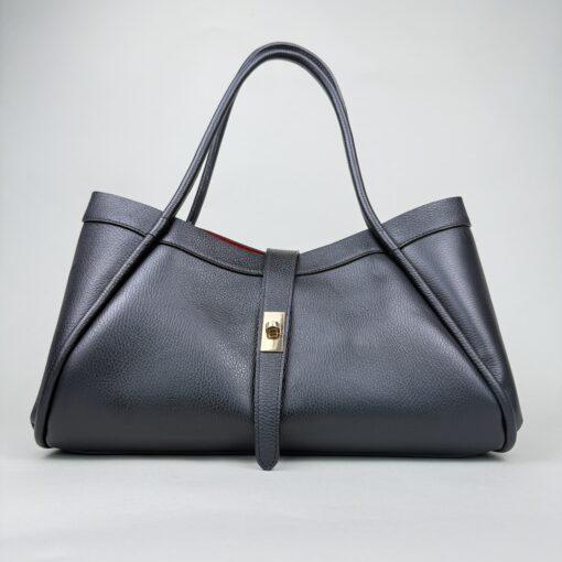Leder Tasche in schwarz